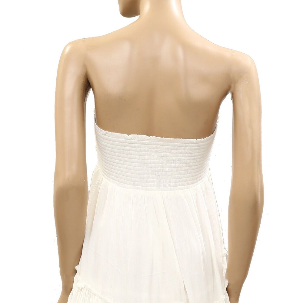 Free People Free-Est The Convertible Skirt Tube Midi Dress Smocked XS 287383 - Picture 10 of 11